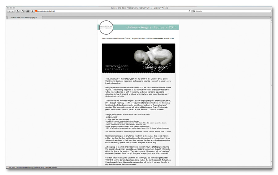ordinary angels newsletter